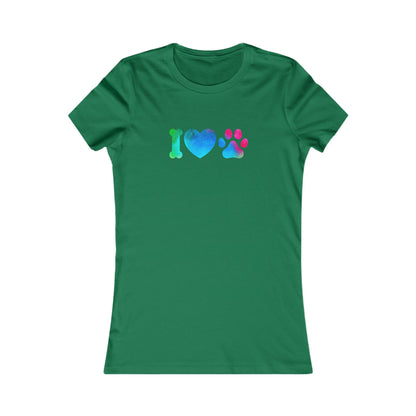I Heart Paws. Women's Favorite Tee