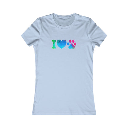 I Heart Paws. Women's Favorite Tee