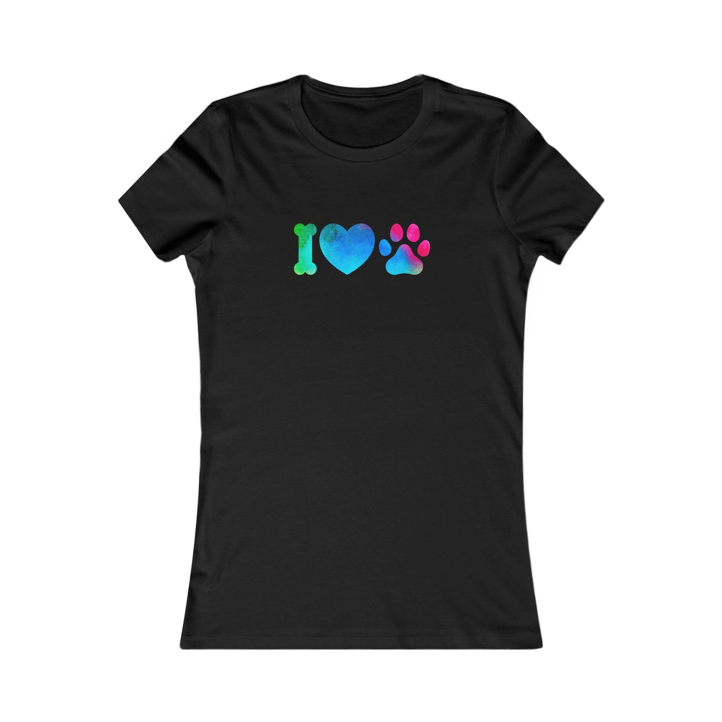 I Heart Paws. Women's Favorite Tee
