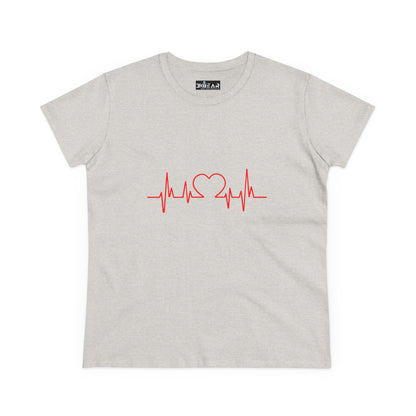 I Love You Heartbeat – Heartbeat Graphic T-Shirt for Women