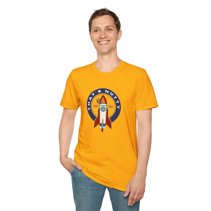 That’s Nutty On A Rocket Ship – Unisex Softstyle Rocket Ship Graphic Tee