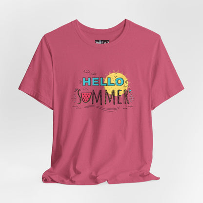 Hello Summer. Unisex Jersey Short Sleeve Tee