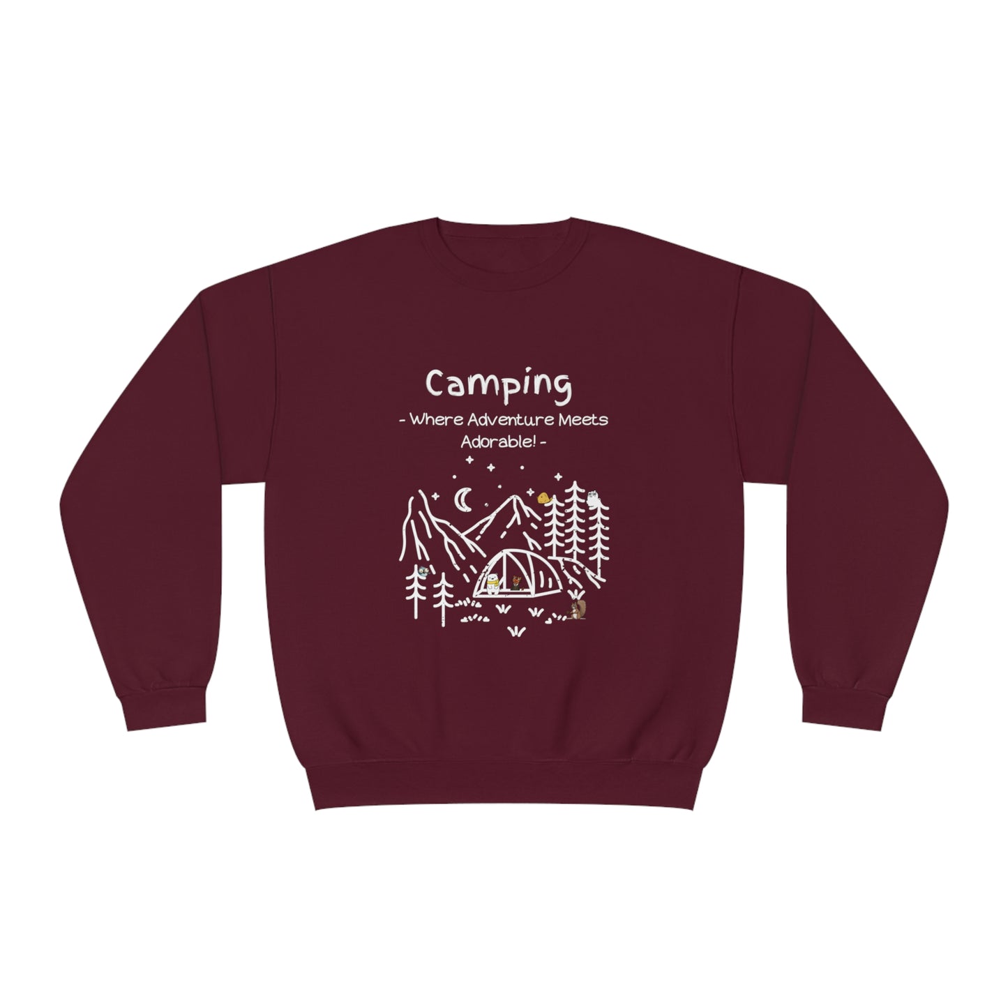 Camping. Where Adventure Meets Adorable. Unisex NuBlend® Crewneck Sweatshirt