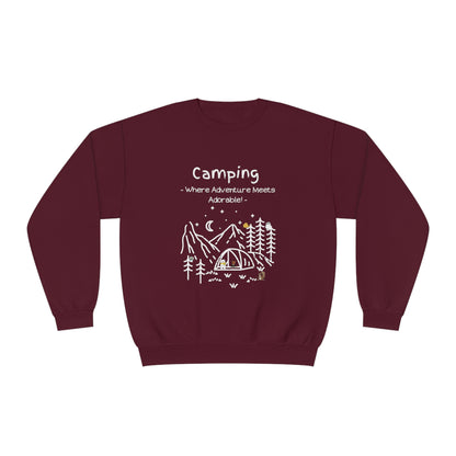 Copy of Camping. Where Adventure Meets Adorable. Unisex NuBlend® Crewneck Sweatshirt