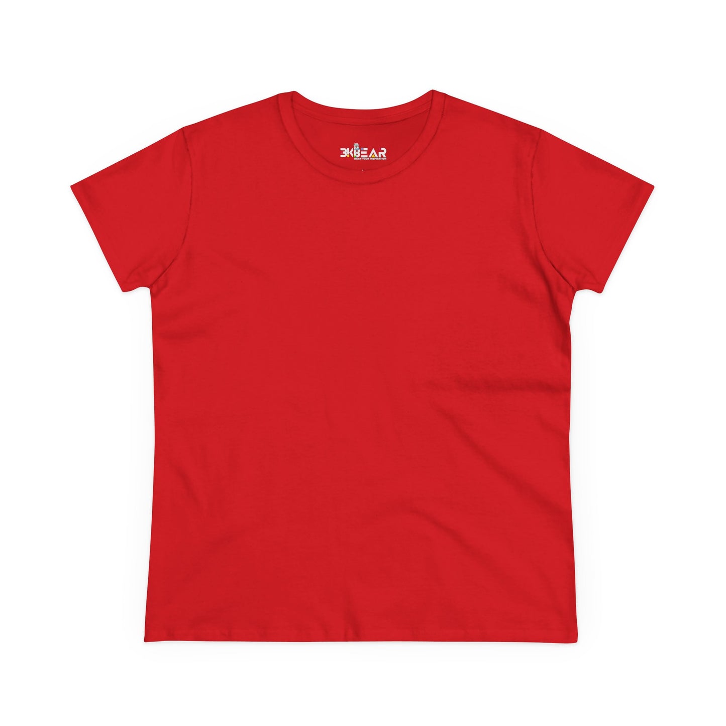 Solid Azalea. Women's Midweight Cotton Tee