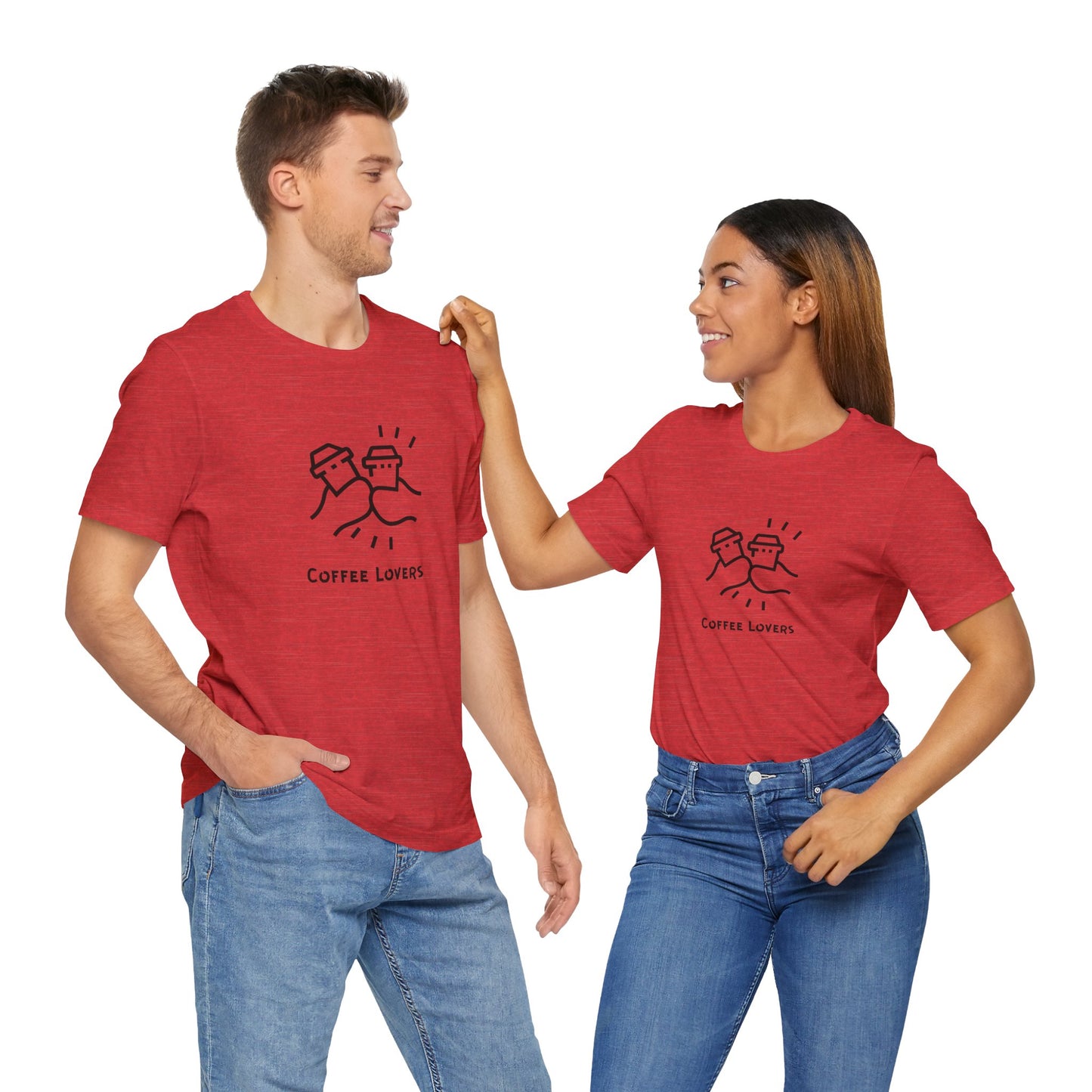Coffee Lovers Unisex Jersey Tee – Funny Coffee Graphic T-Shirt For Men & Women