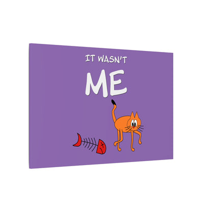 Canvas Print - Funny Cat Leo Saying 'It Wasn't Me'