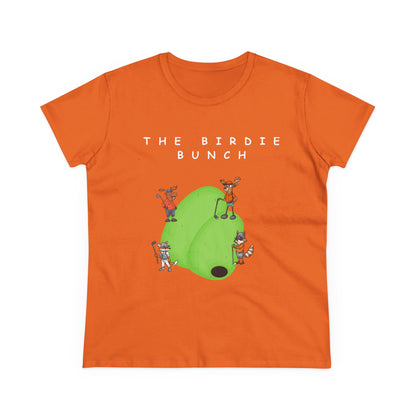 The Birdie Bunch.  Midweight Women's Cotton Tee.