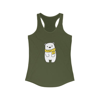 Winter Time BK Bear. Women's Ideal Racerback Tank