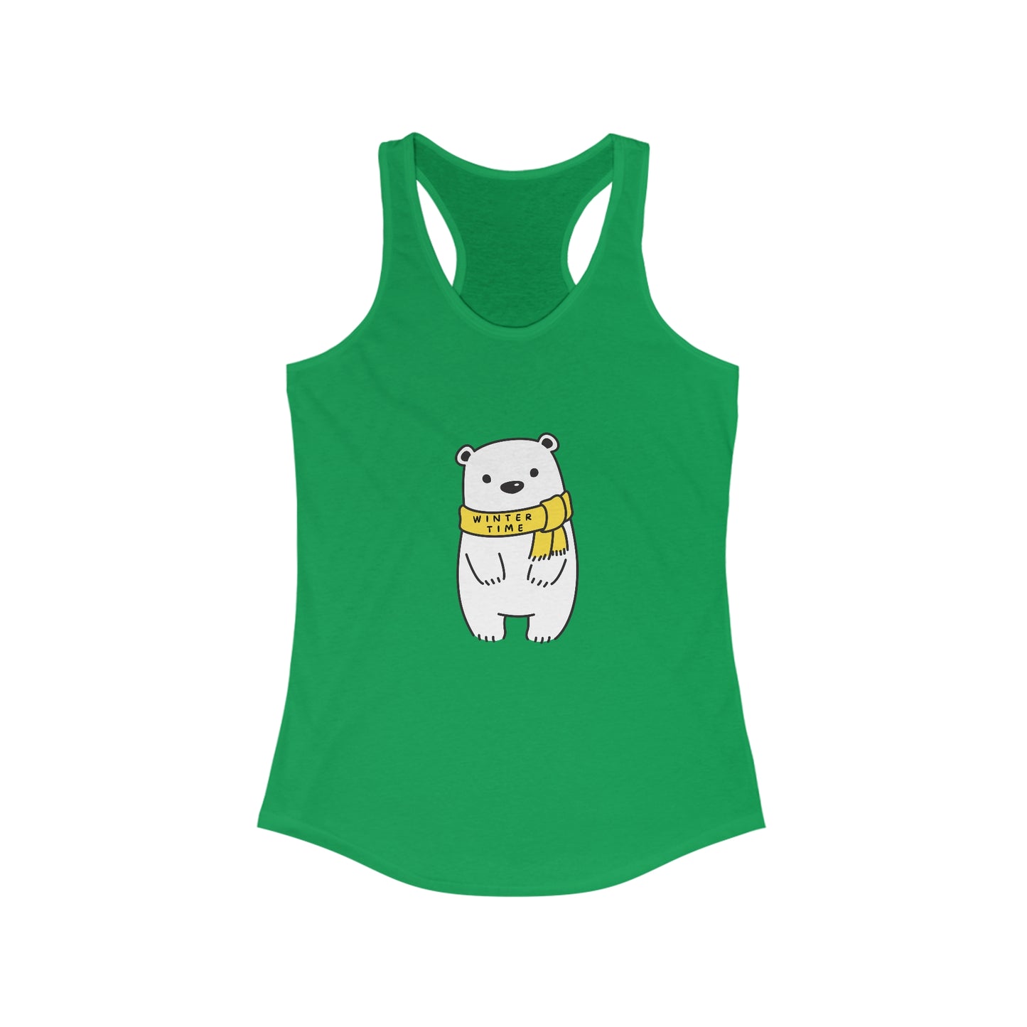 Winter Time BK Bear. Women's Ideal Racerback Tank