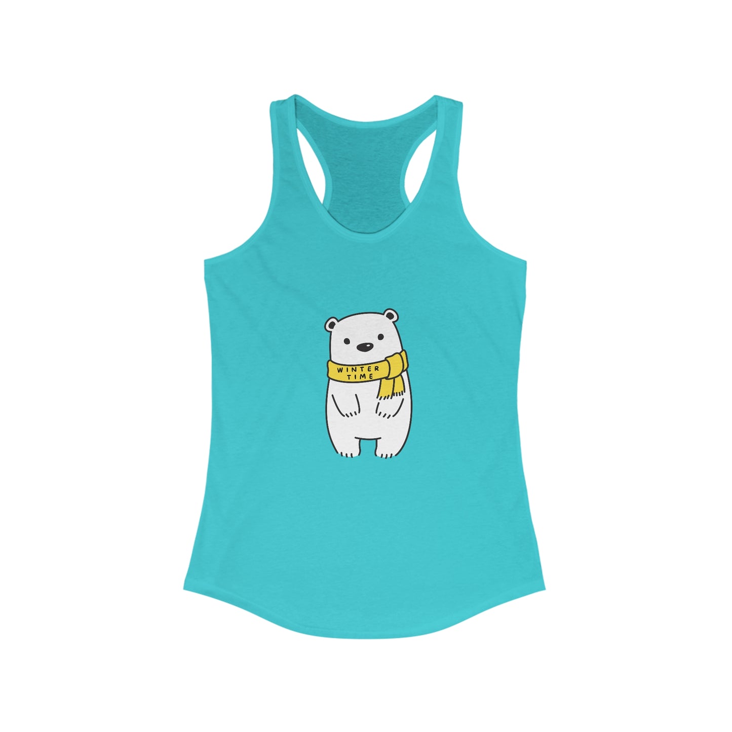 Winter Time BK Bear. Women's Ideal Racerback Tank