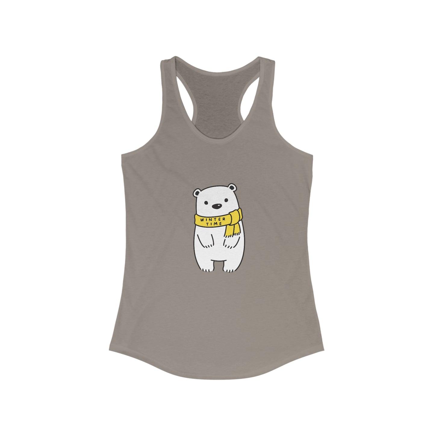 Winter Time BK Bear. Women's Ideal Racerback Tank