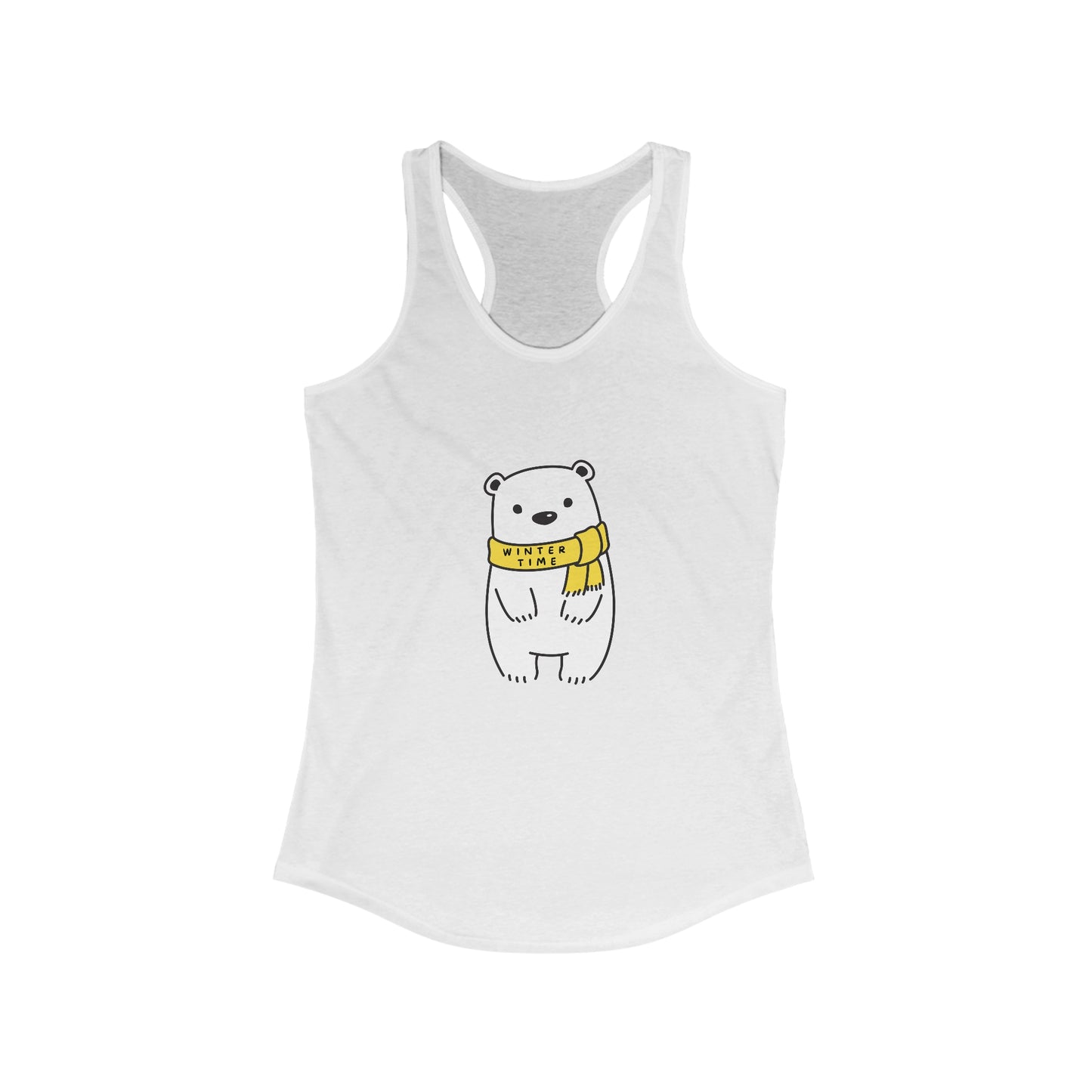 Winter Time BK Bear. Women's Ideal Racerback Tank