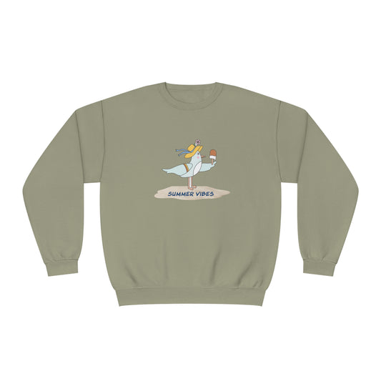 Regal Seagull Summer Vibes. Unisex NuBlend® Crewneck Sweatshirt