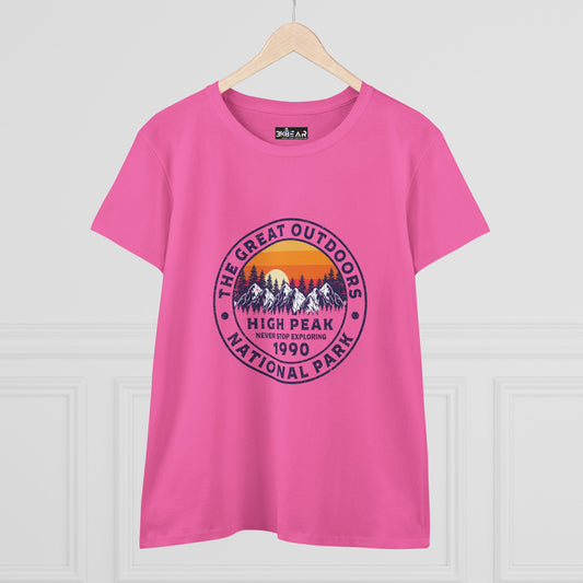 Never Stop Exploring – National Park T-Shirt for Women