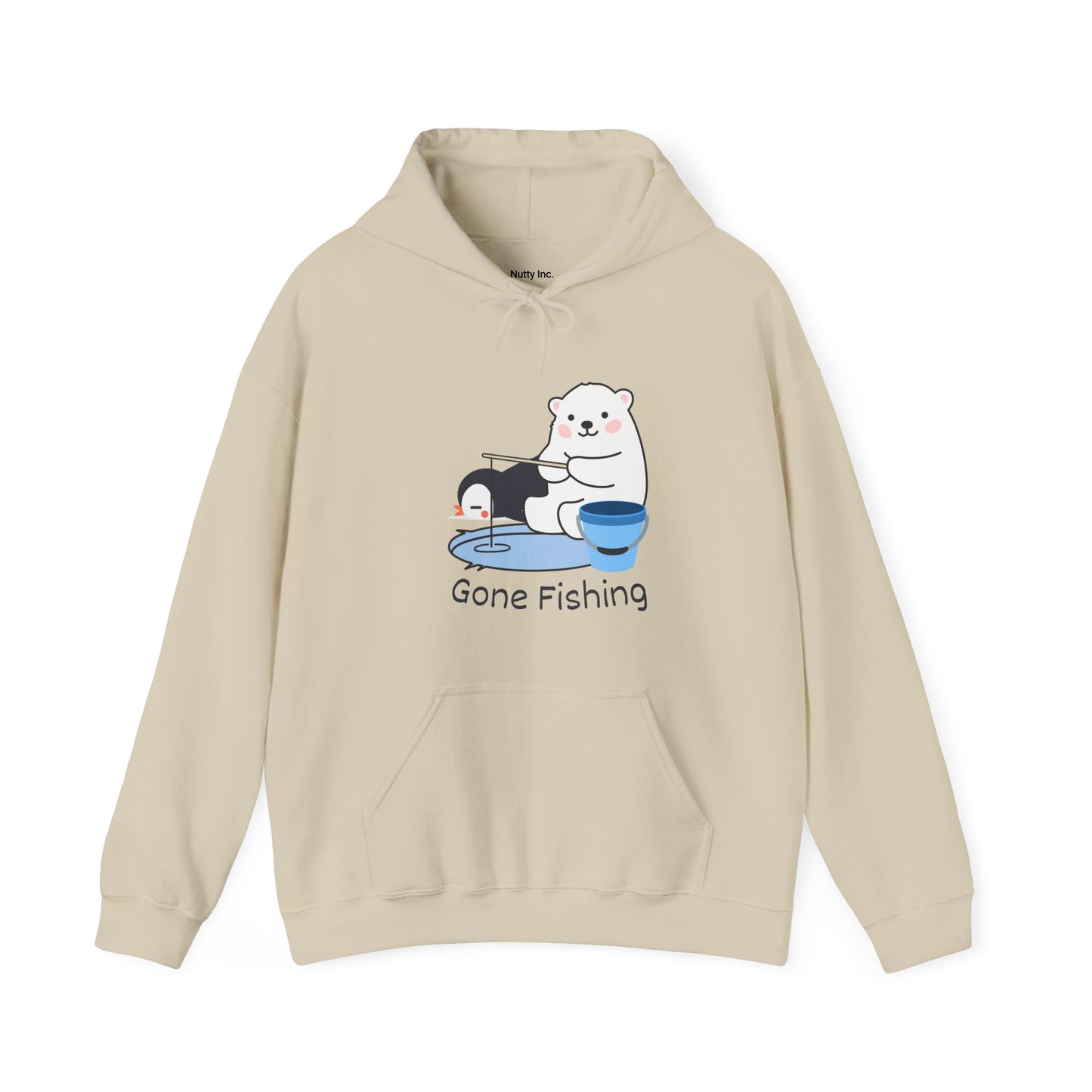 Gone Fishing. Unisex Hooded Sweatshirt.