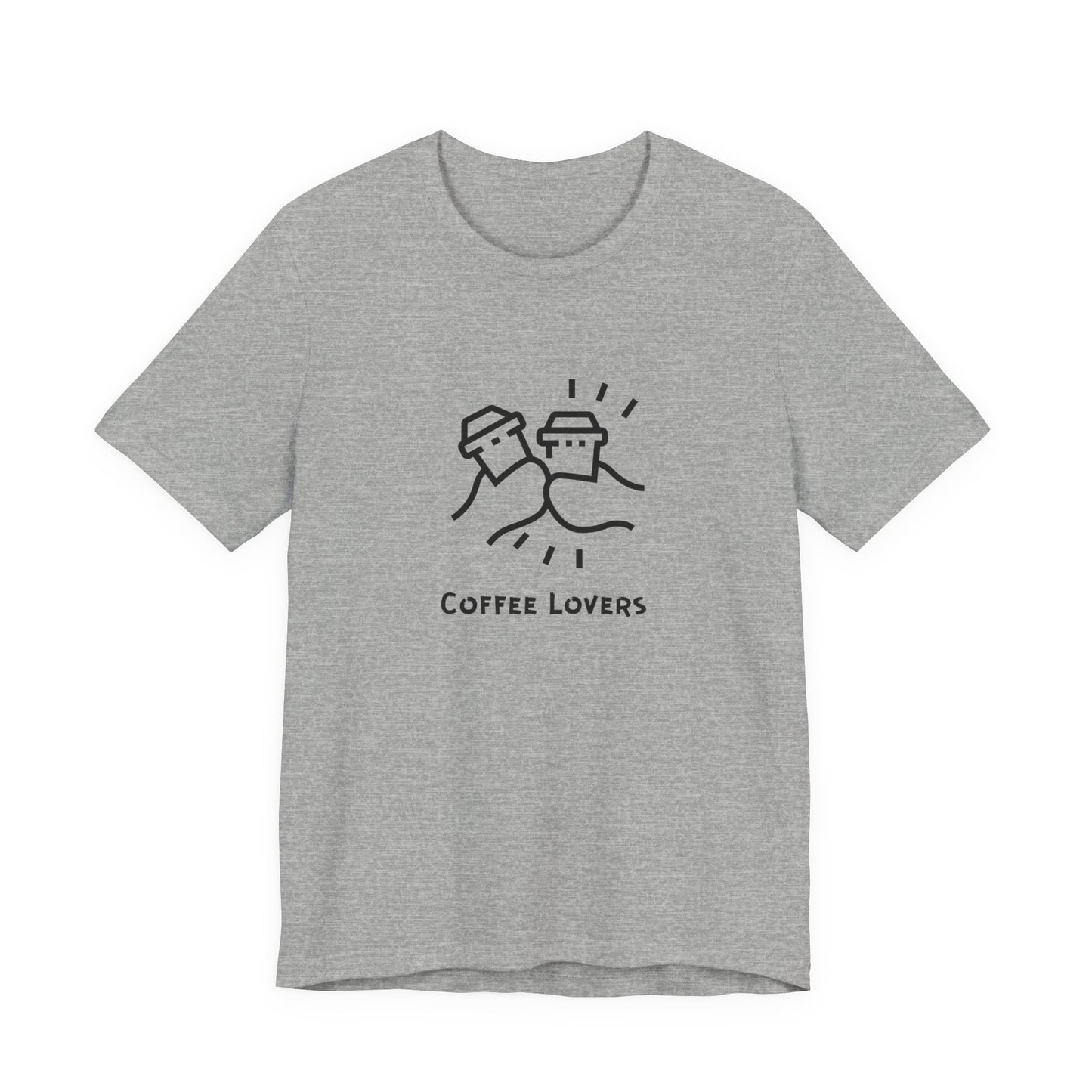 Coffee Lovers Unisex Jersey Tee – Funny Coffee Graphic T-Shirt For Men & Women
