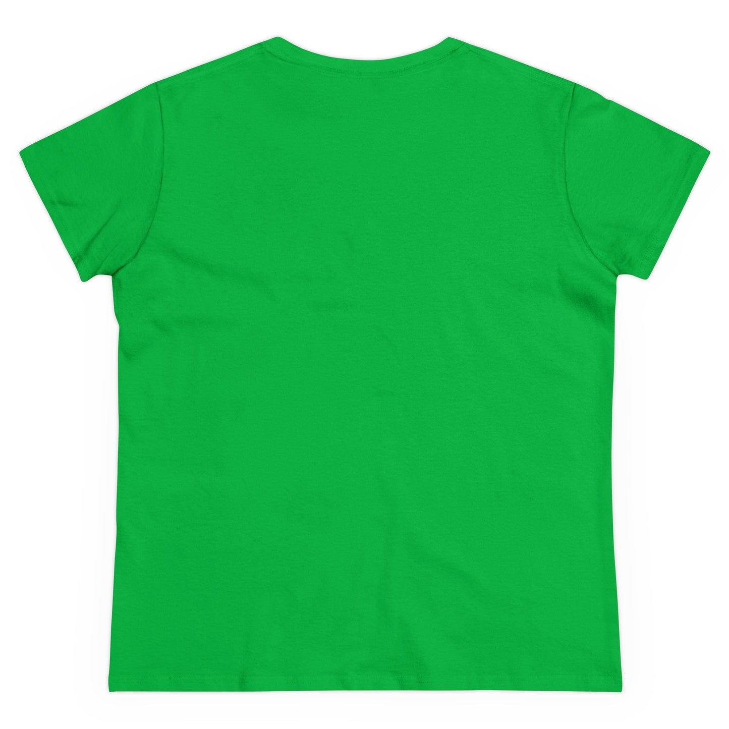 Solid Orange. Women's Midweight Cotton Tee