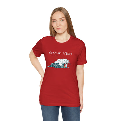 Ocean Vibes. Unisex Jersey Short Sleeve Tee