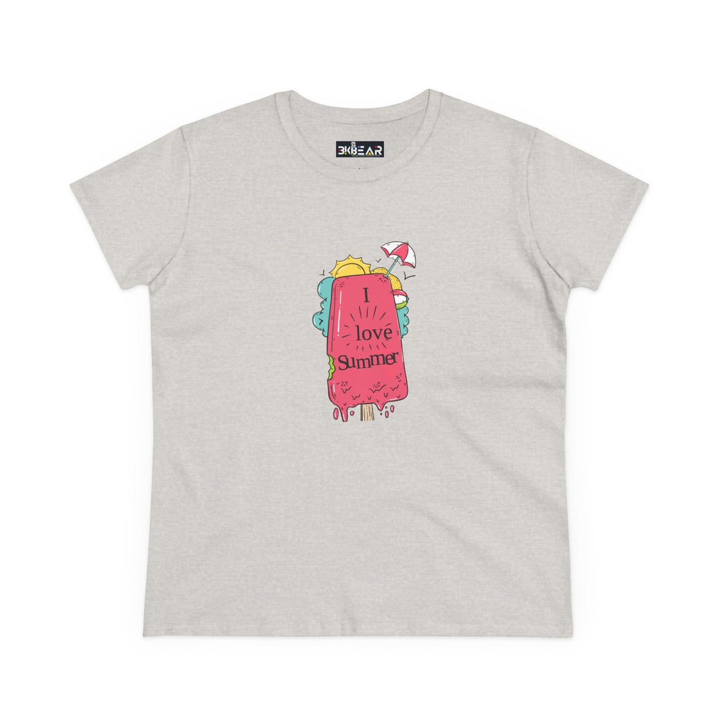 I Love Summer. Women's Midweight Cotton Tee