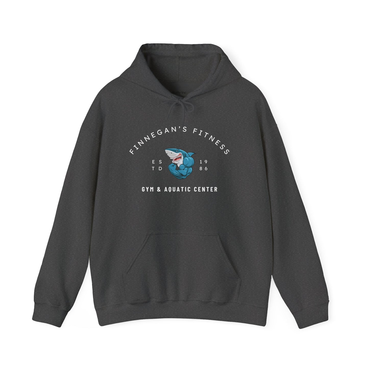 Shark Gym Hoodie – Finnegan’s Fitness & Aquatic Center Sweatshirt