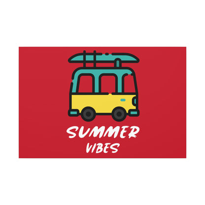 Summer Vibes Canoe on Van. Canvas Gallery Wraps