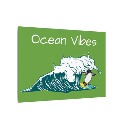 Ocean Vibes. Green Canvas Gallery Wraps