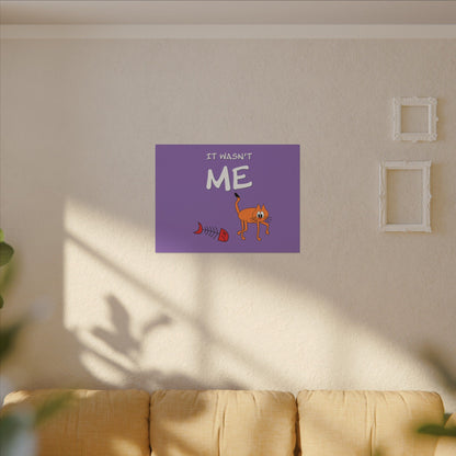 Canvas Print - Funny Cat Leo Saying 'It Wasn't Me'