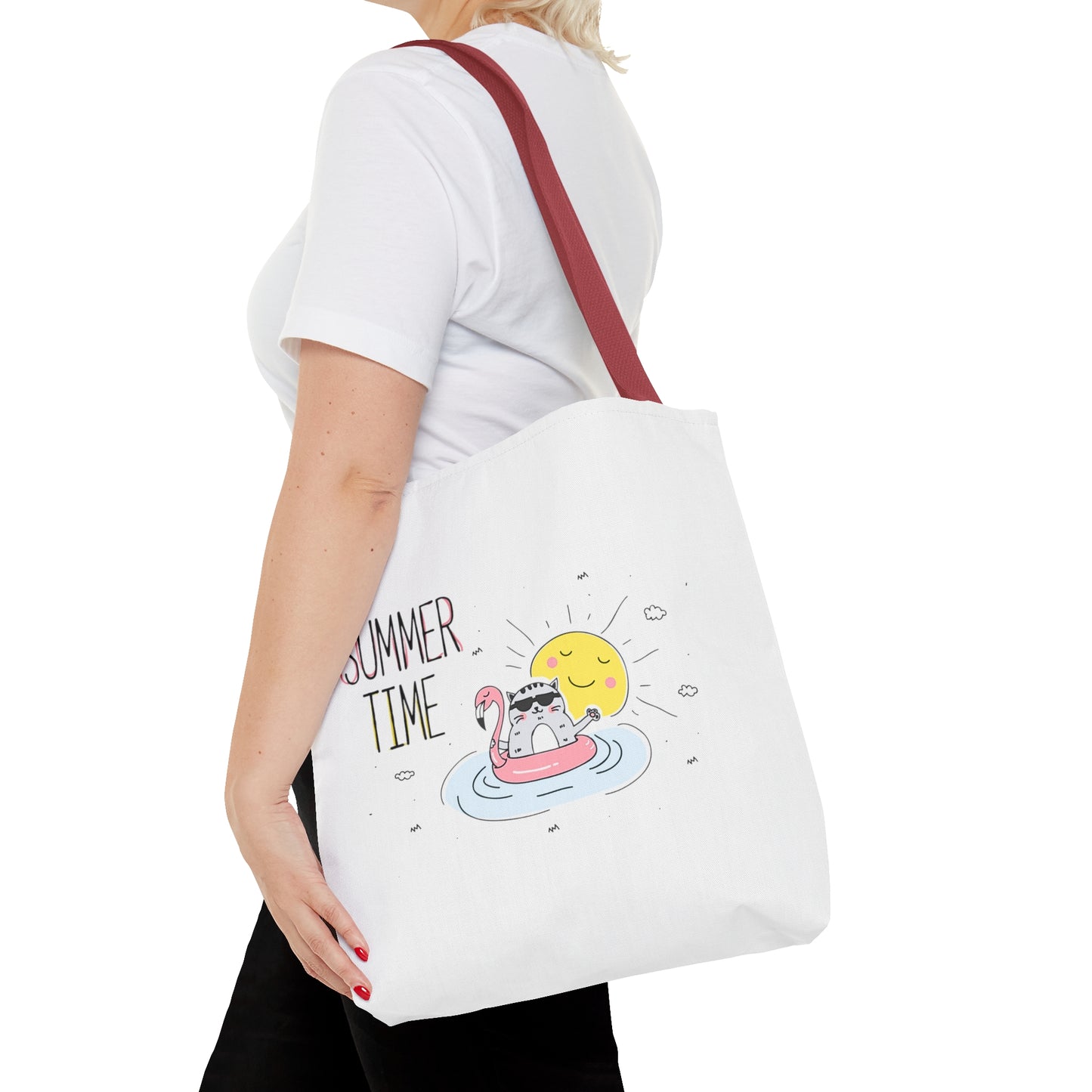 Summer Time Cat. Tote Bag (AOP)