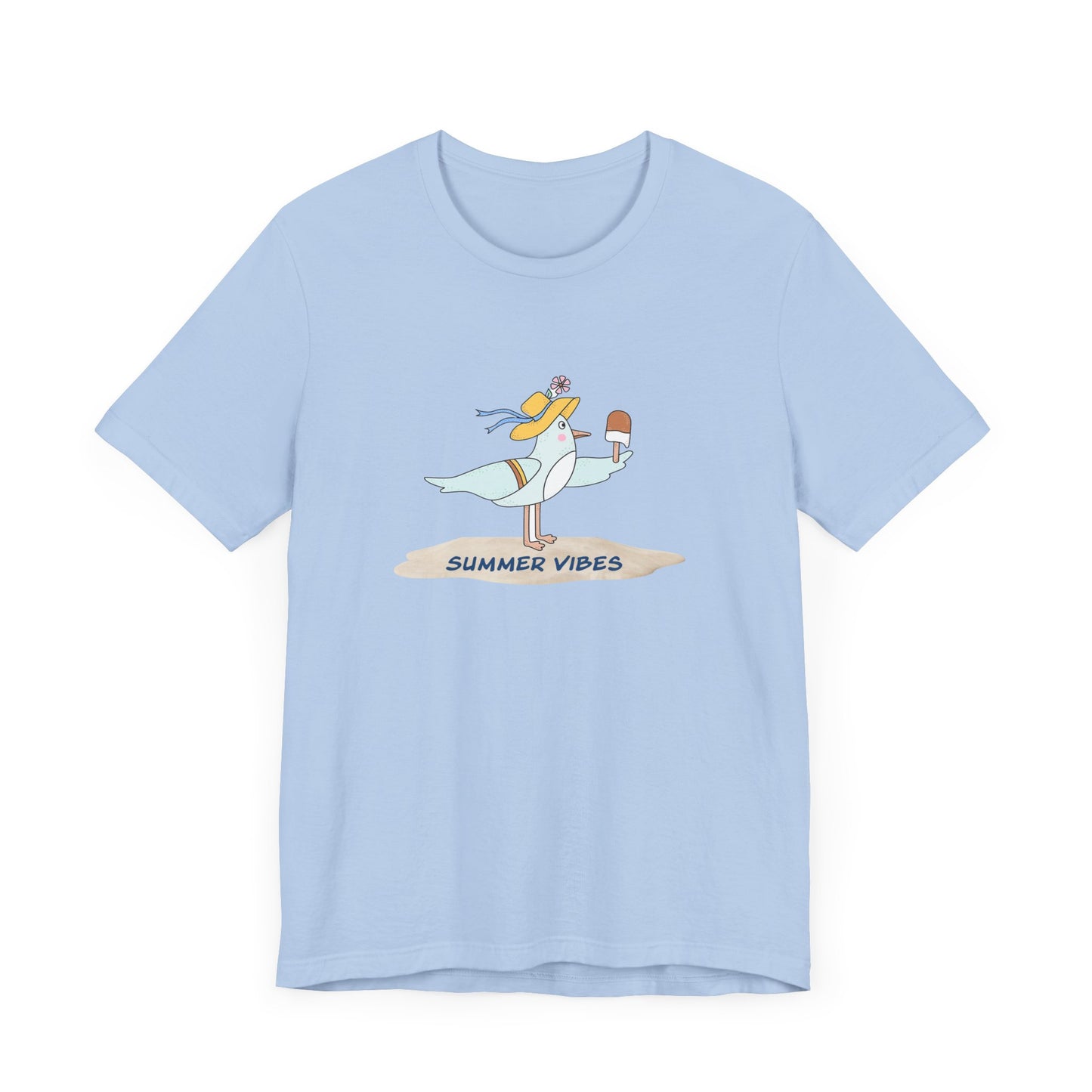 Regal Seagull Summer Vibes. Unisex Jersey Short Sleeve Tee