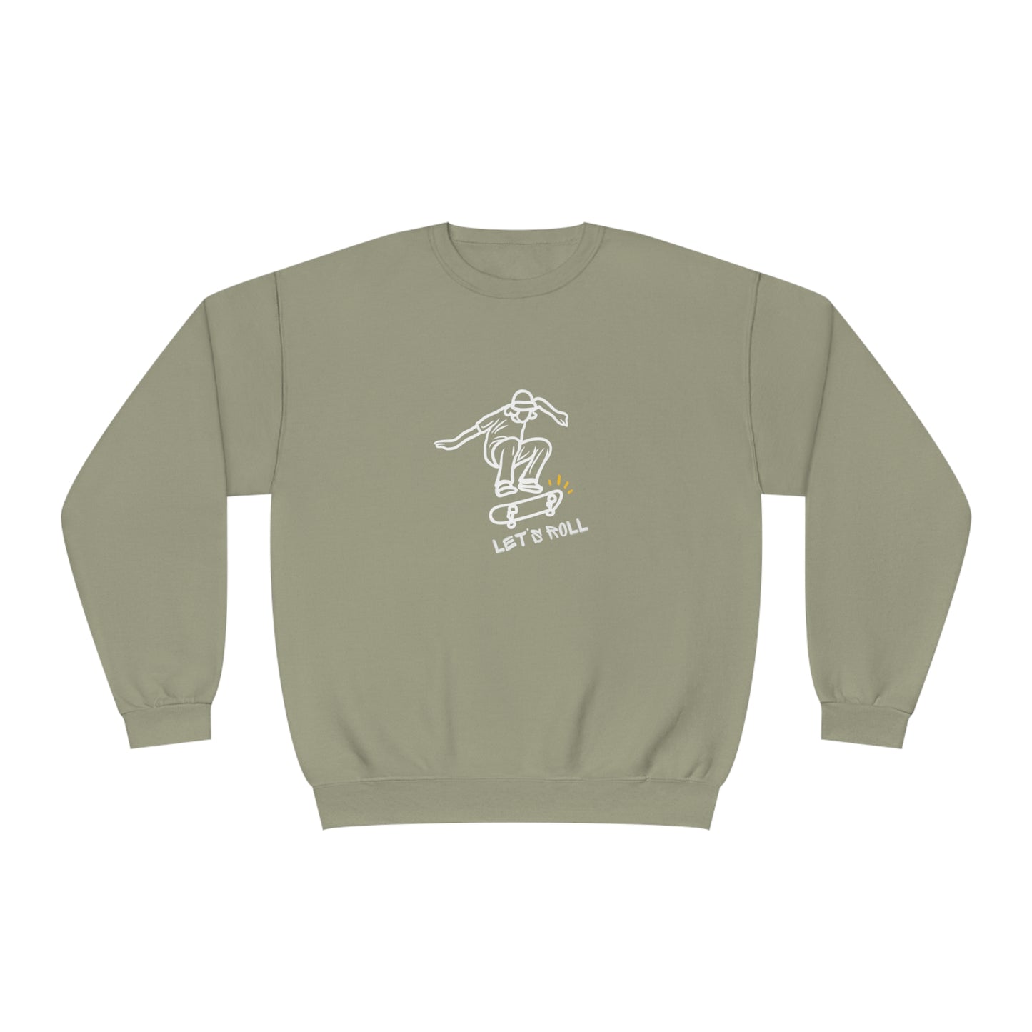 Let's Roll Skateboarder. Unisex NuBlend® Crewneck Sweatshirt