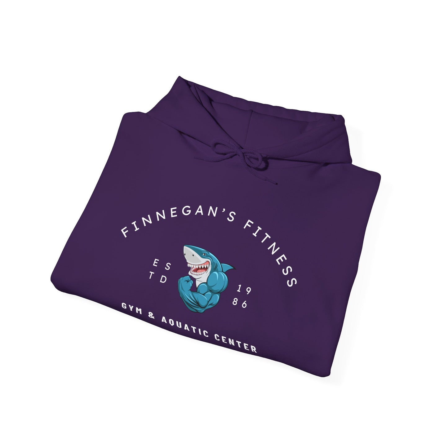 Shark Gym Hoodie – Finnegan’s Fitness & Aquatic Center Sweatshirt