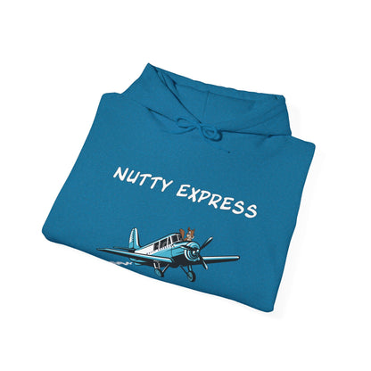Nutty's Express Delivery. Always On-Time. Unisex Hooded Sweatshirt.