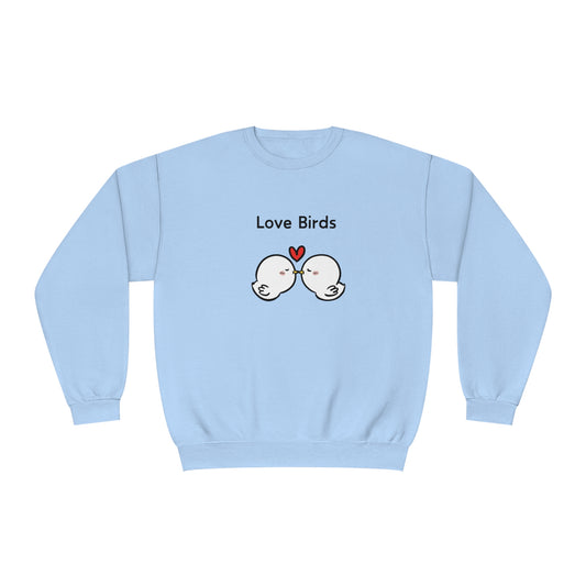 White Canary Love Birds. Unisex NuBlend® Crewneck Sweatshirt