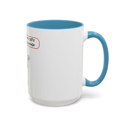 Oliver Says More Cats Is The Answer. Accent Coffee Mug, 11oz
