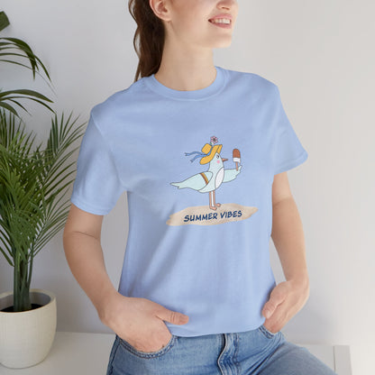 Regal Seagull Summer Vibes. Unisex Jersey Short Sleeve Tee