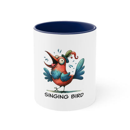 Singing Bird.  Accent Coffee Mug, 11oz