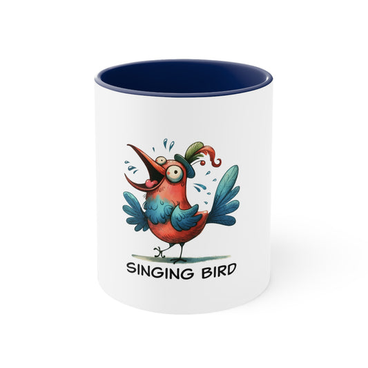 Singing Bird.  Accent Coffee Mug, 11oz