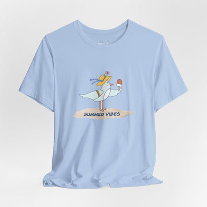 Regal Seagull Summer Vibes. Unisex Jersey Short Sleeve Tee