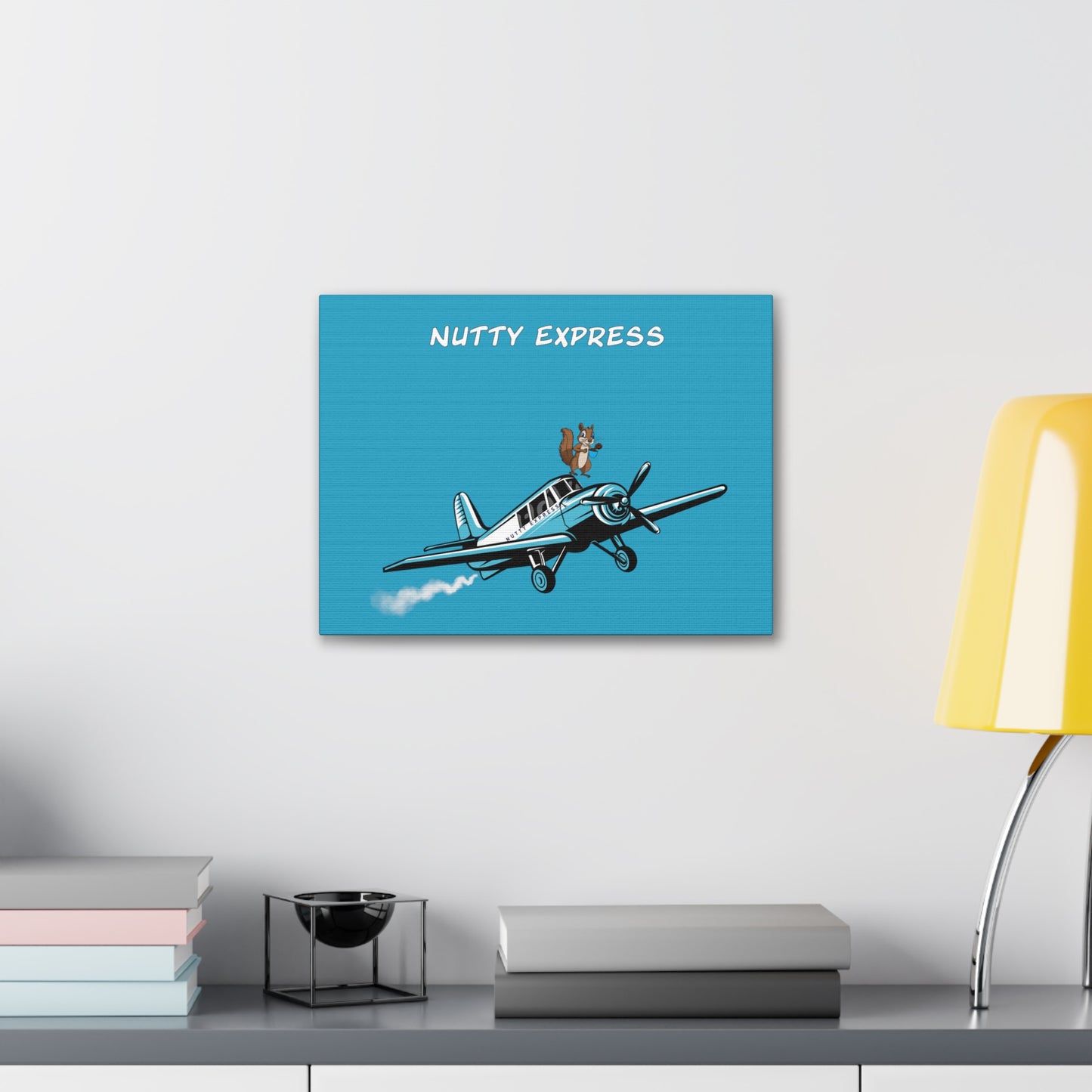 Nutty's Express Delivery. Always On-Time. Canvas Gallery Wraps