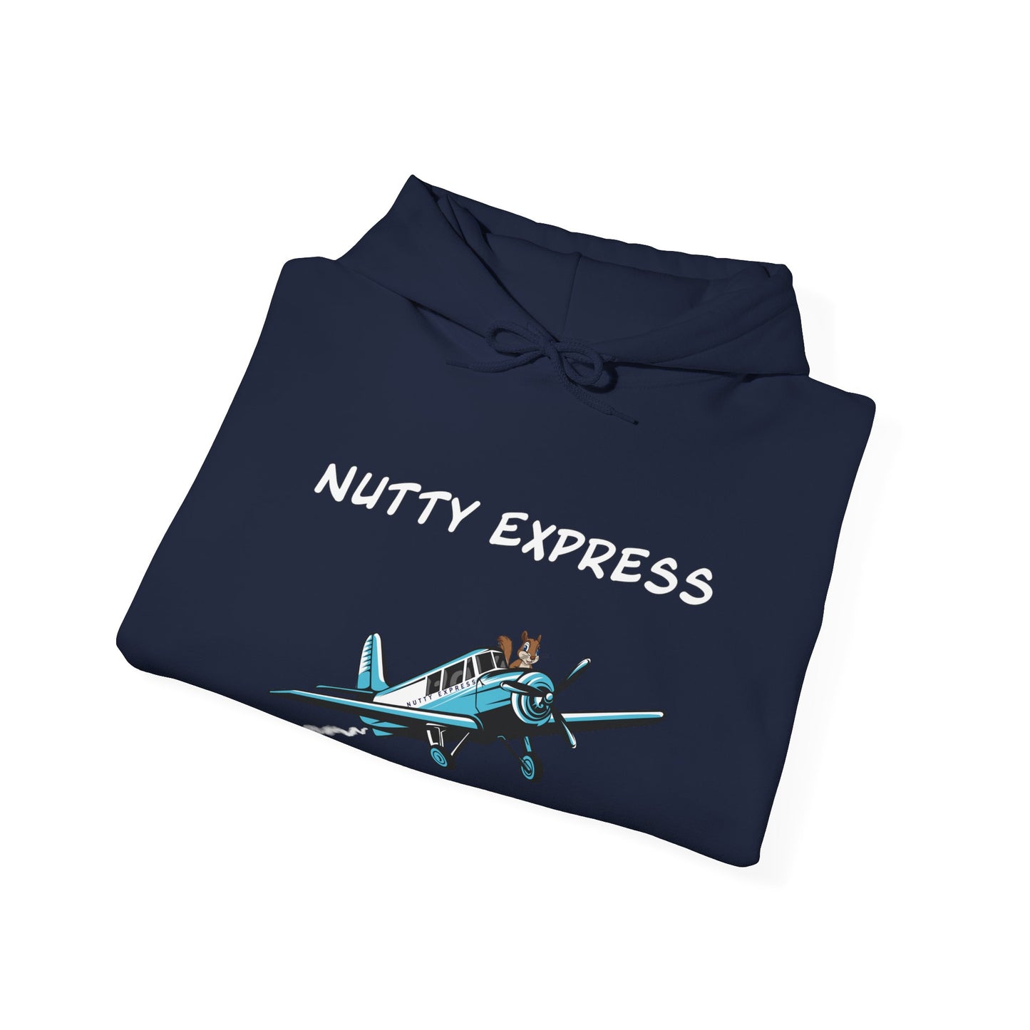 Nutty's Express Delivery. Always On-Time. Unisex Hooded Sweatshirt.