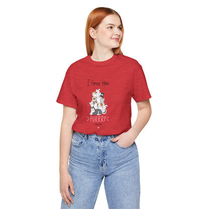 Adorable Animals that Love You Purry Much. Unisex Jersey Short Sleeve Tee