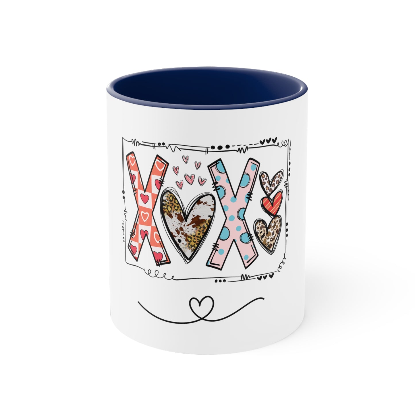 Sign of Love. XOXO. Accent Coffee Mug, 11oz