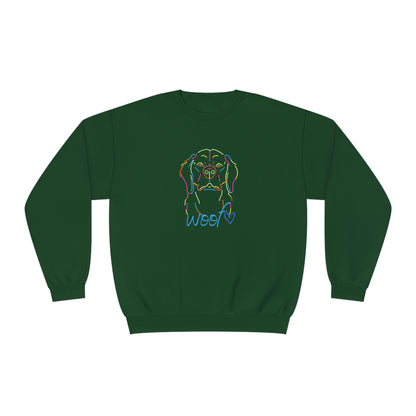 Colorful Retriever. Woof. Unisex NuBlend® Crewneck Sweatshirt