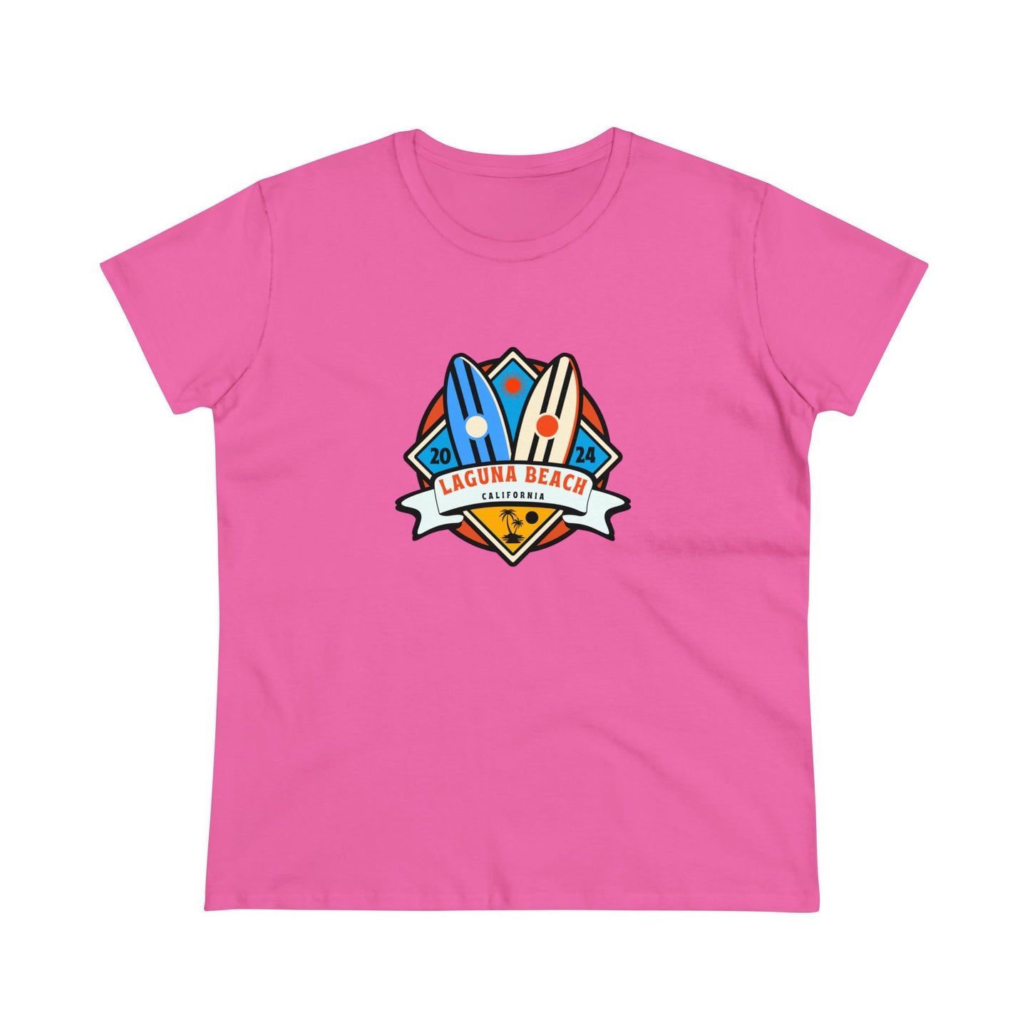 Laguna Beach 2024. Women's Midweight Cotton Tee