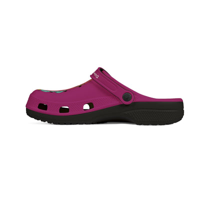 Summer Fun-Pink Rubber Clog - Fun Summer Vibe.