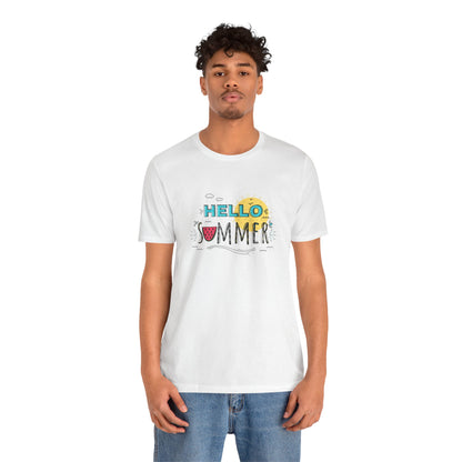Hello Summer. Unisex Jersey Short Sleeve Tee
