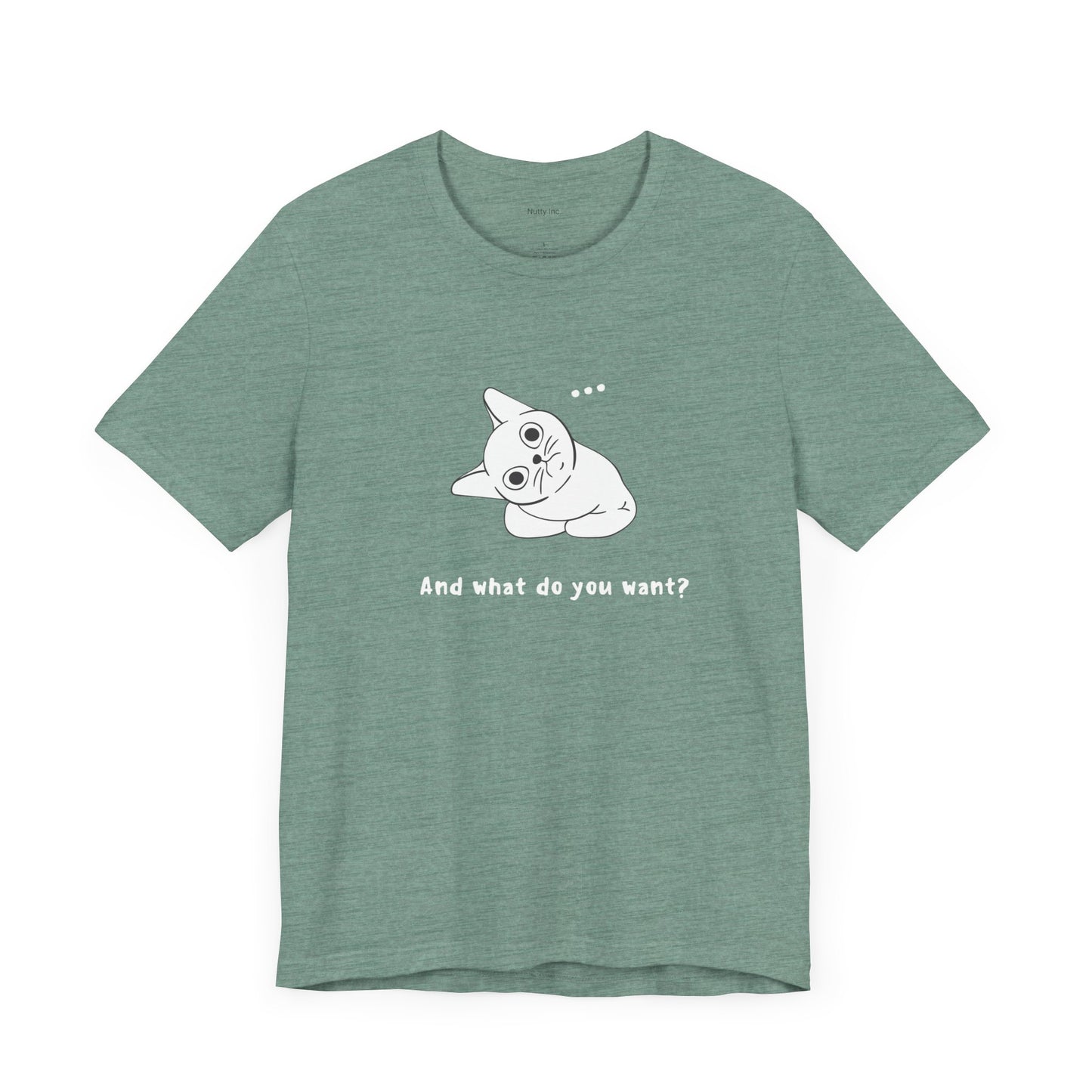 Vexing Cat Wondering What You Want. Unisex Jersey Short Sleeve Tee