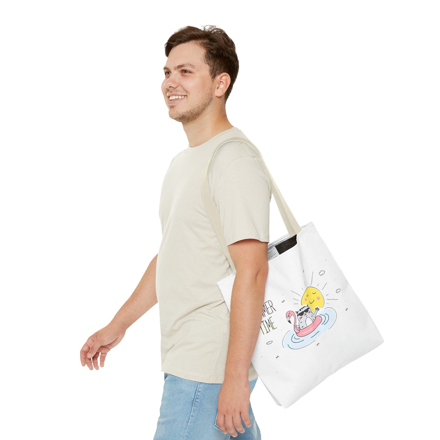 Jingles The Summertime Cat. Tote Bag (AOP)