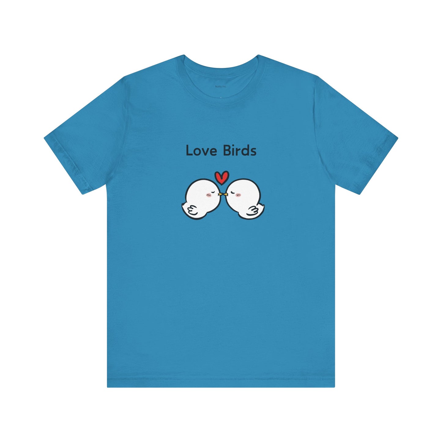 White Canary Love Birds. Unisex Jersey Short Sleeve Tee